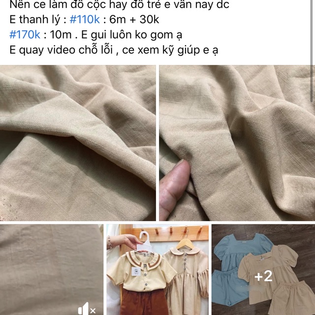 Vải may 110k