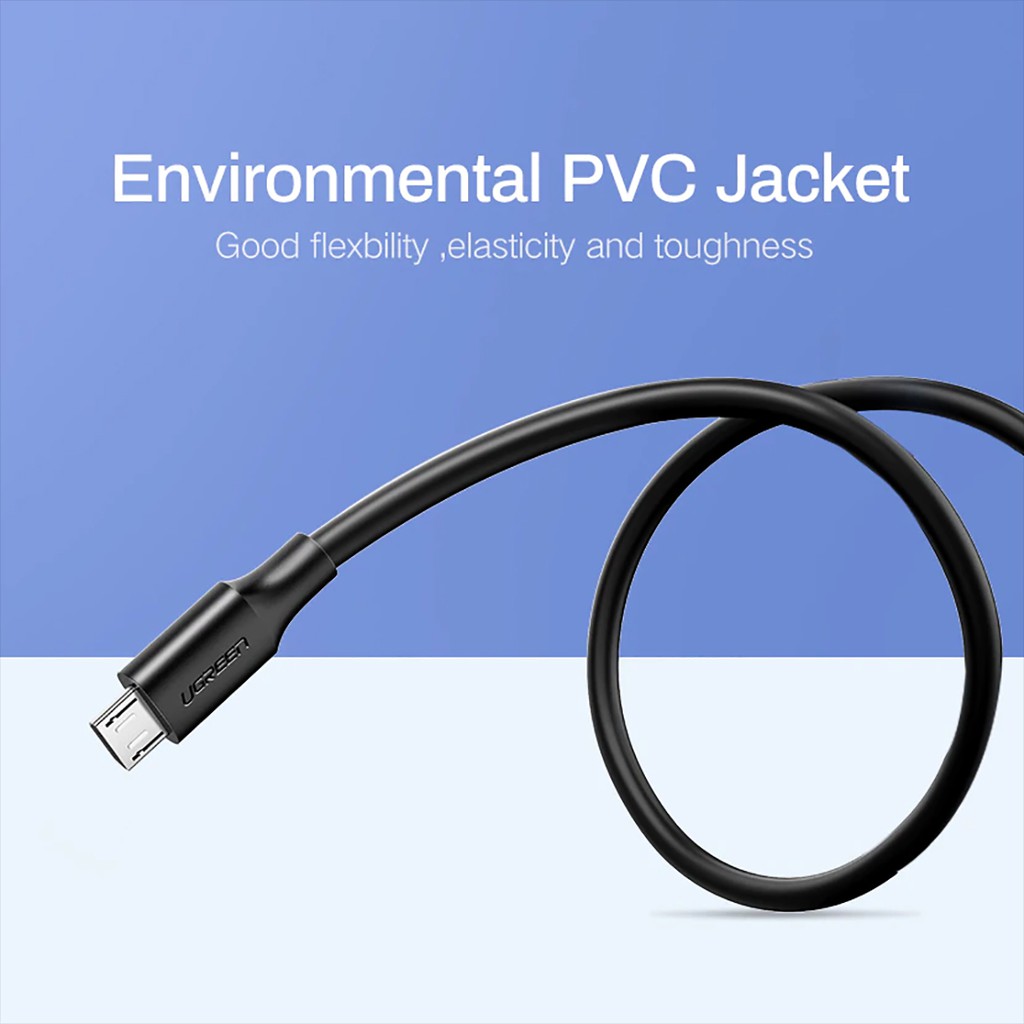 Cáp Sạc Nhanh Cổng Micro USB QC 3.0 3A cao cấp UGREEN US289 - BH 18T Chính Hãng