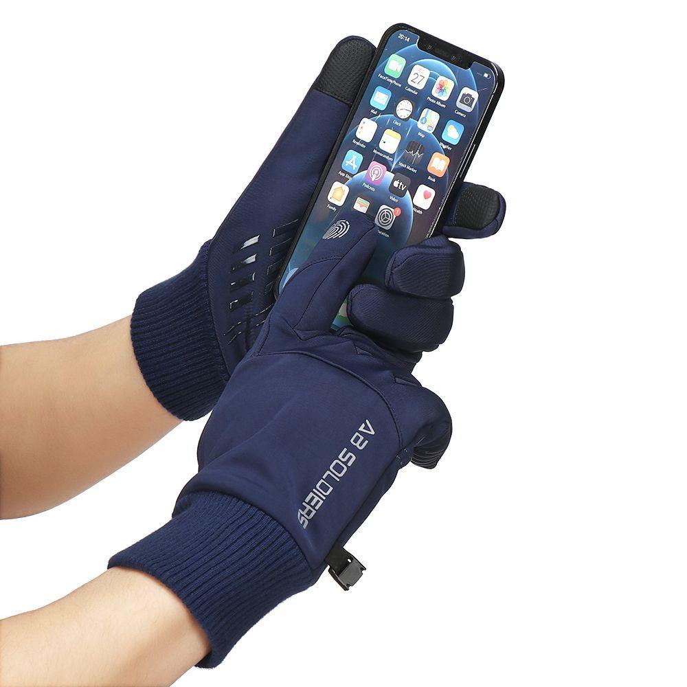 Găng Tay Giữ Ấm Chống Thấm Nước Có Thể Chạm Màn Hình Cảm Ứng