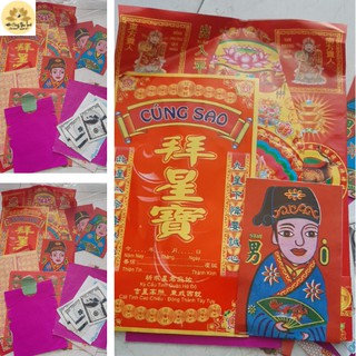 Bộ giấy cúng sao giải hạn - có hướng dẫn cúng