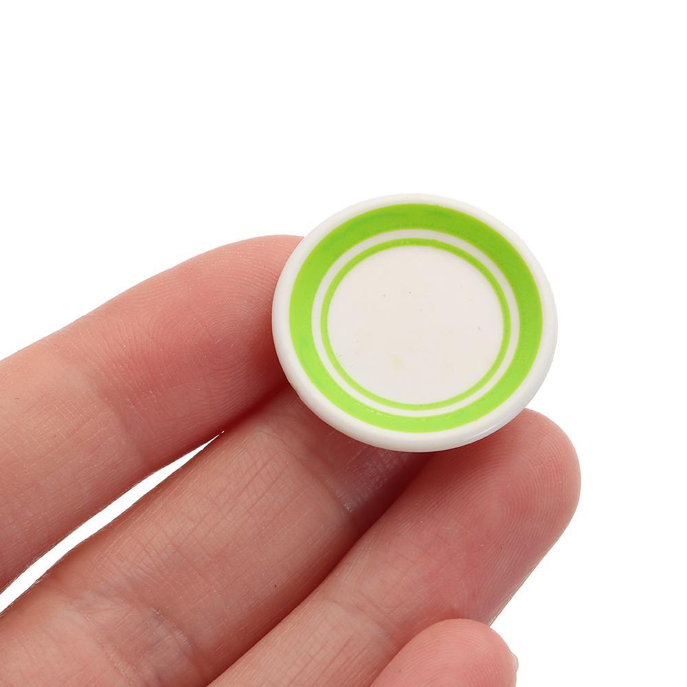Đĩa Ăn Tối Màu Sắc Cầu Vồng Độc Đáo Trang Trí Nhà Búp Bê