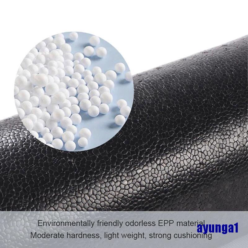 Ống lăn xốp 3 kích thước 30/ 45/ 60 cm màu đen dùng tập yoga tùy chọn