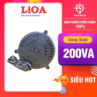 Biến áp 220v ra 110v, đổi nguồn 220v sang 110v, biến áp tự ngẫu LIOA, DN002, Công Suất 0.2kva, 200VA