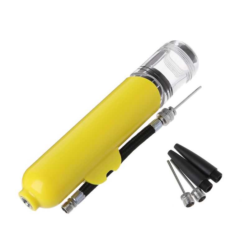 Dụng Cụ Bơm Hơi Cầm Tay + 3 Kim Bơm Bóng Chuyên Dụng