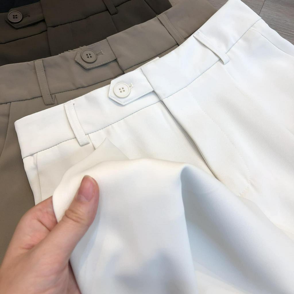 Quần Baggy Nữ Lưng Cao - Kiểu Quần Tây Nữ Hàn Quốc BASI Dễ Phối Đồ Đi Học , Đi Làm - Đi Chơi