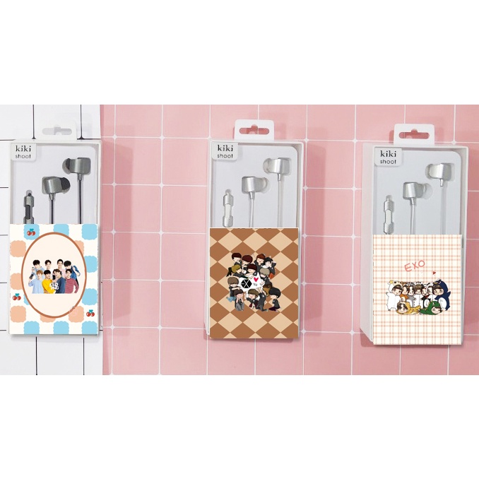 tai nghe twice wanna one exo TNGI34 hộp giấy cute dễ thương