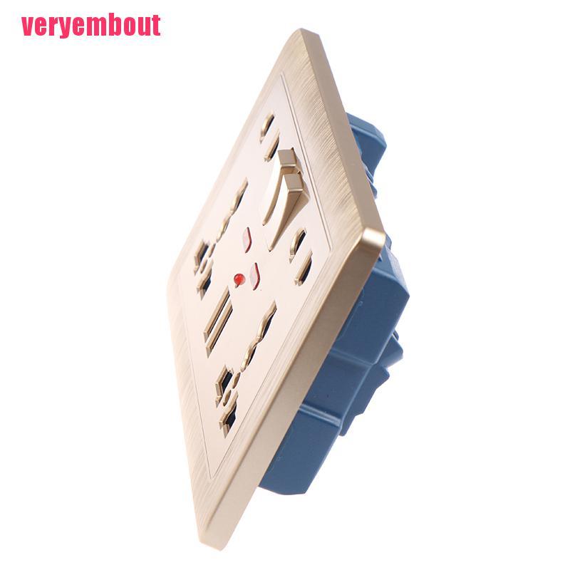 Ổ Cắm Điện Gắn Tường 5 Cổng USB 2.1A