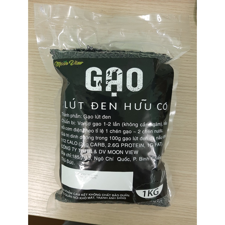 GẠO LỨT ĐEN TÚI 1 KG HÚT CHÂN KHÔNG – DẺO THƠM, TỐT CHO SỨC KHỎE