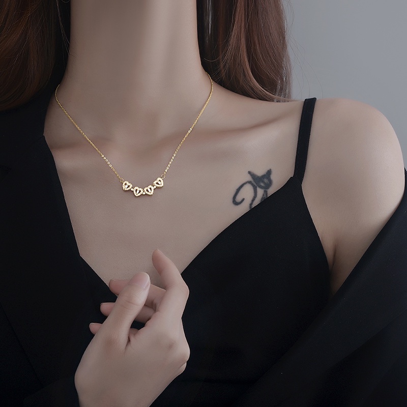 Dây chuyền nữ TITAN NGUYÊN CHẤT vòng cổ nữ cỏ 4 lá biến hình KHÔNG GÌ phong cách ins hàn quốc trang sức nữ thanh lịch