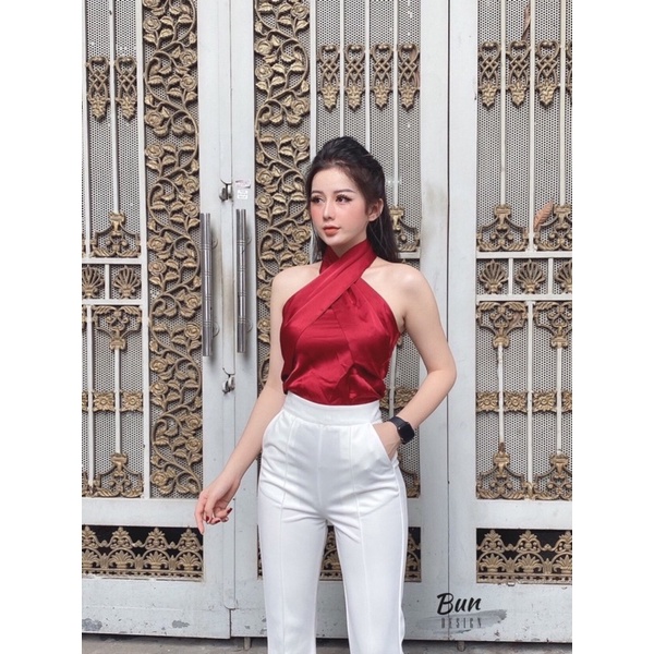 Áo yếm hai màu