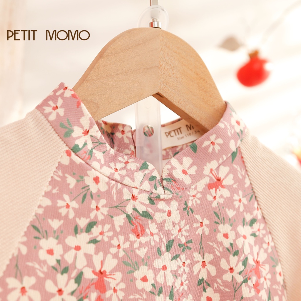 Bộ Áo Dài Hoa Nhí Phối Tay Cho Bé Gái (16 tuổi) PETIT MOMO P0187/P0188