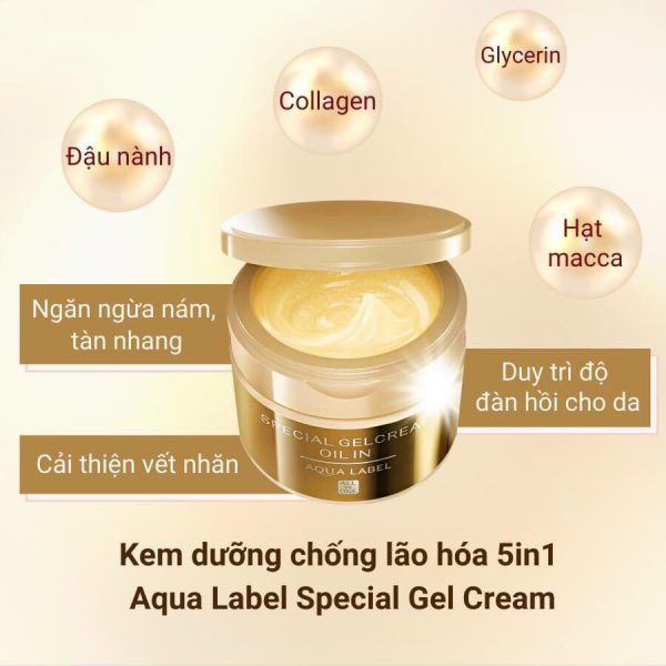 Kem Dưỡng Da Aqualabel 5 in 1 Special Gel Cream 90g - Nhật Bản