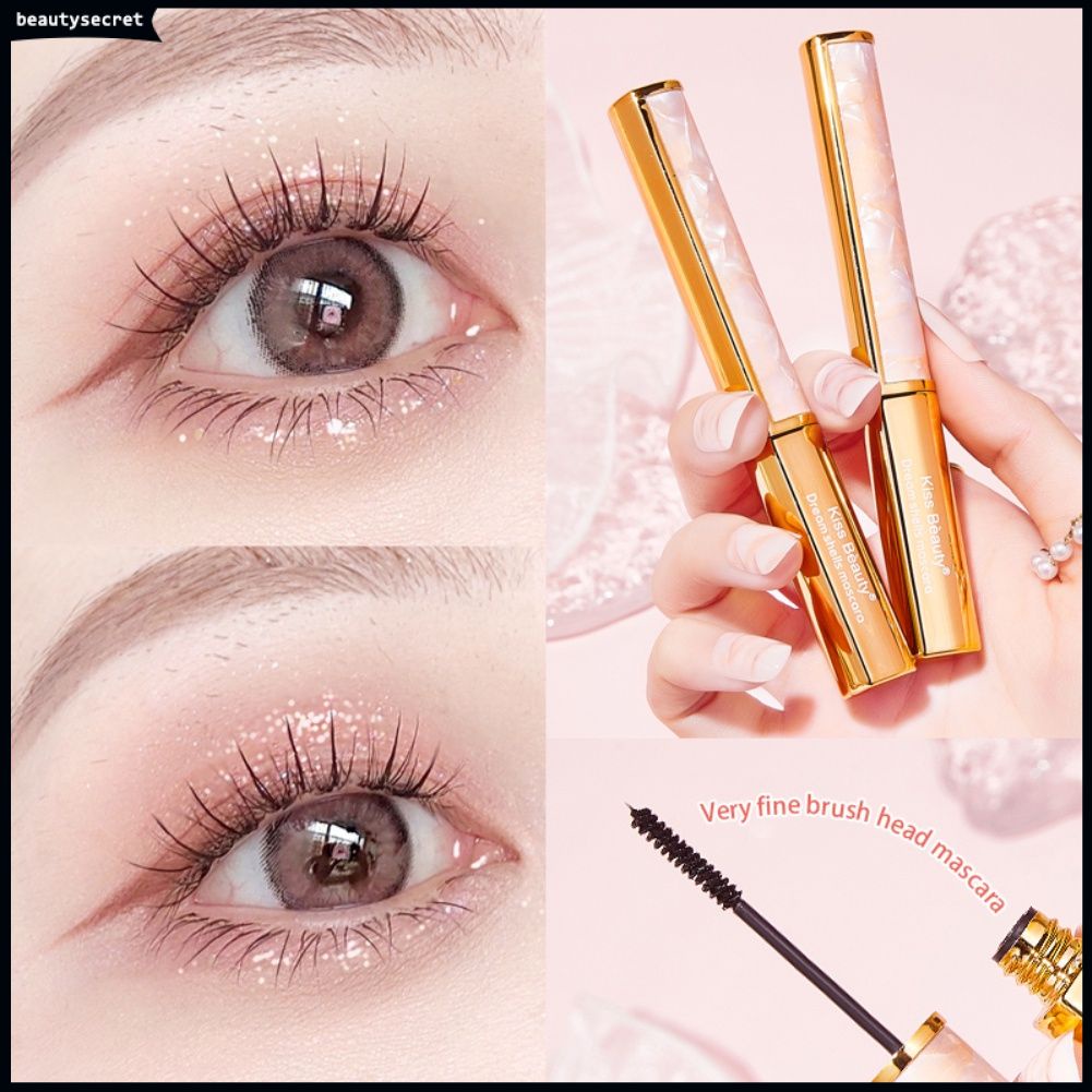 Mascara Kiss Beauty chống thấm nước lâu trôi không nhòe chuốt dày và cong mi
