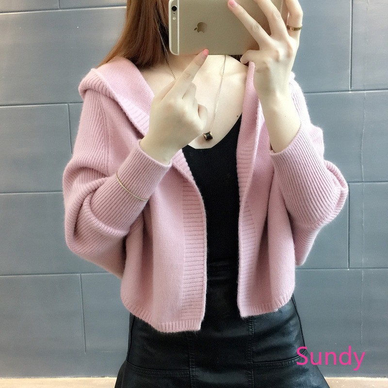 Áo Khoác Cardigan Tay Dài Có Nón Thời Trang Mùa Thu Cho Nữ | BigBuy360 - bigbuy360.vn