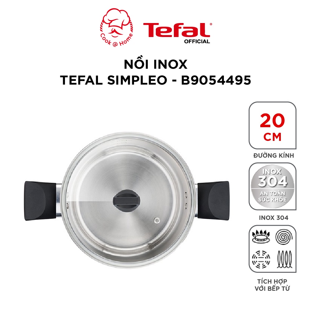 Nồi inox Simpleo size 20, 24cm - B9054495/B9054695