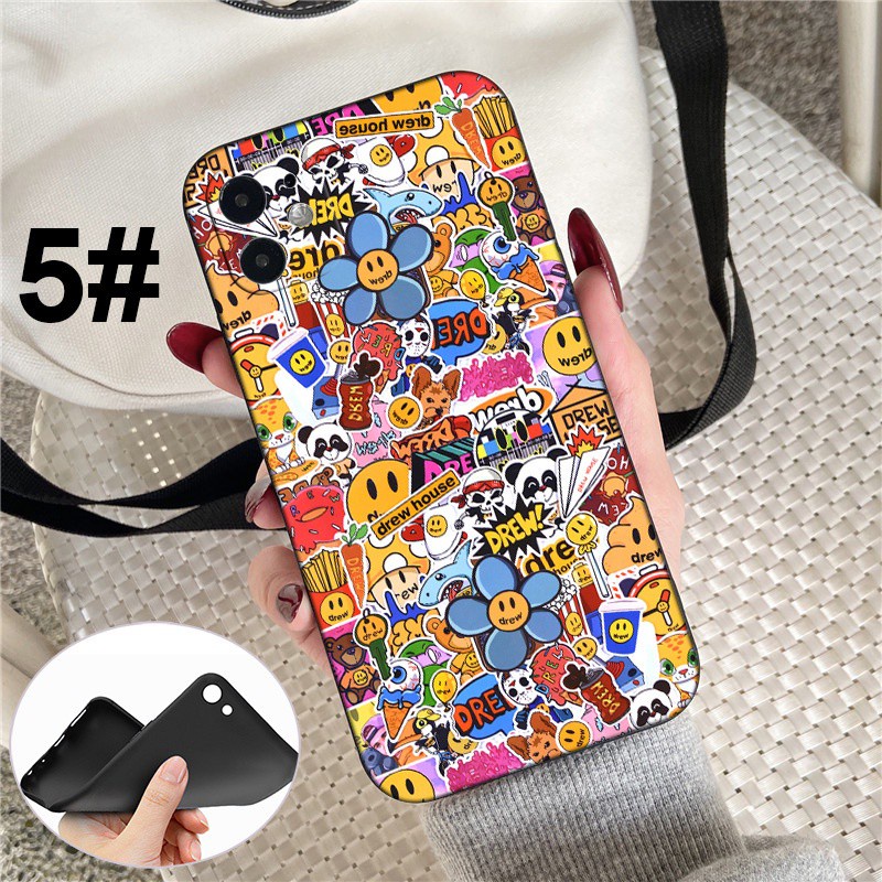 iPhone XR X Xs Max 7 8 6s 6 Plus 7+ 8+ 5 5s SE 2020 Soft Silicone Cover Phone Case Casing GR44 DREW HOUSE