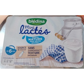 Blédina Sữa Chua Nature Vị Tự Nhiên Lóc 6 Hộp 55g