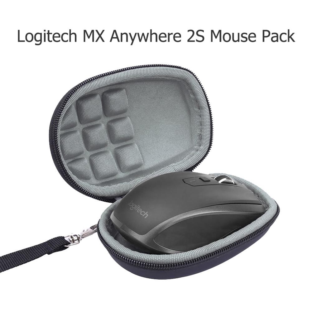 Portable Hard Shell Case for MX Anywhere 2S Mouse Water-resistant EVA Travel Carrying Storage Bag