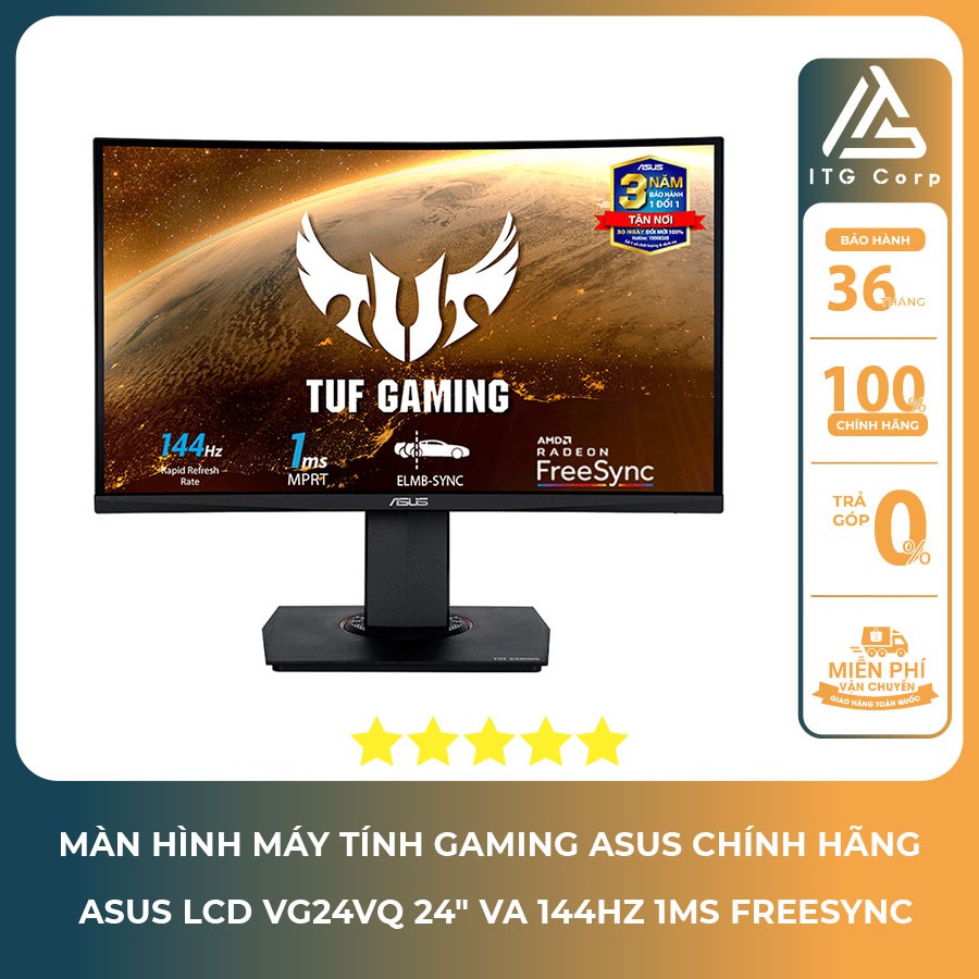 Màn hình ASUS LCD VG24VQ 24" VA 144Hz 1MS FREESYNC