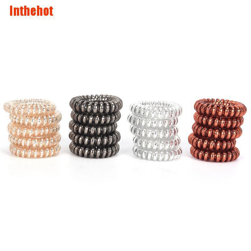 Bộ 1 / 5 Dây Buộc Tóc Co Giãn Tiện Dụng