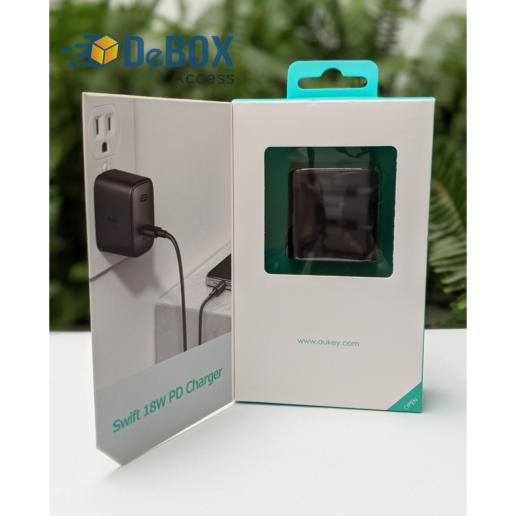 [NEW 2021] Cốc Sạc Nhanh Siêu Nhỏ Aukey PA-F1S Cổng Type C Power Delivery 18W-20W - Chính Hãng