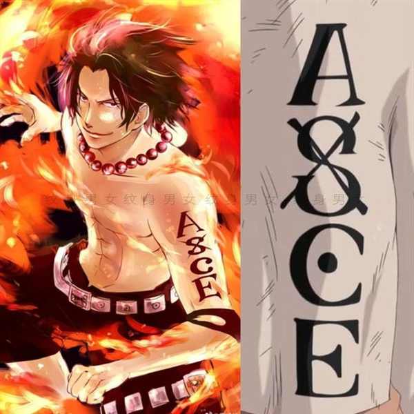Miếng Dán Giả Hình Xăm Chữ Tiếng Anh One Piece Độc Đáo Cho Nam