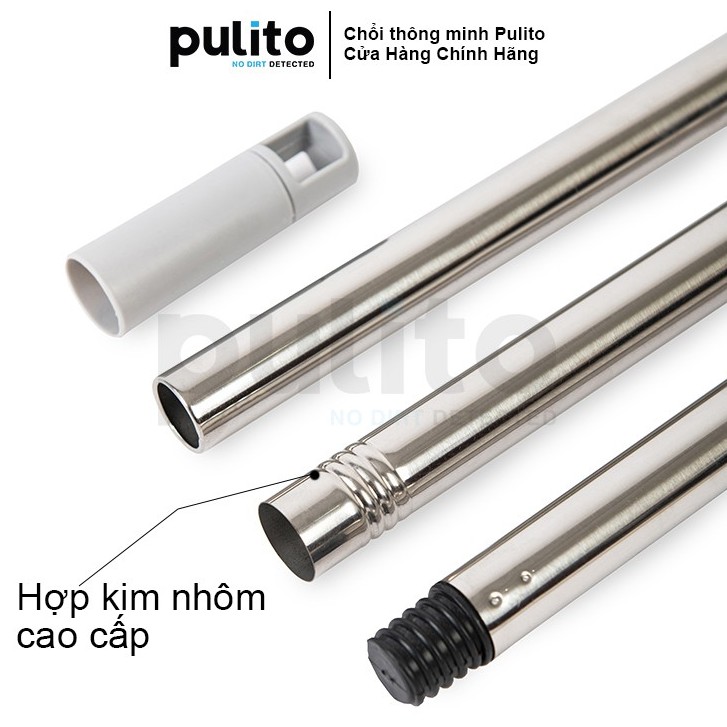 Chổi lau sàn,cây lau sàn gạt nước Pulito quét gạt 2 đầu tiện lợi dễ điều chỉnh chiều dài LS-CQN