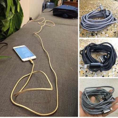 Cáp Sạc Micro USB Truyền Data 3M Bọc Dù cho Samsung, Oppo, HTC, Xiaomi, Huawei