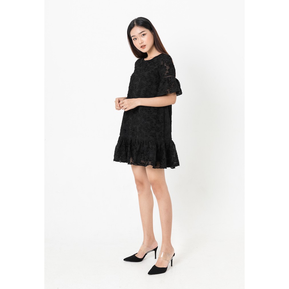 De Leah - Đầm Suông Nấm Tay Lỡ - Thời trang thiết kế