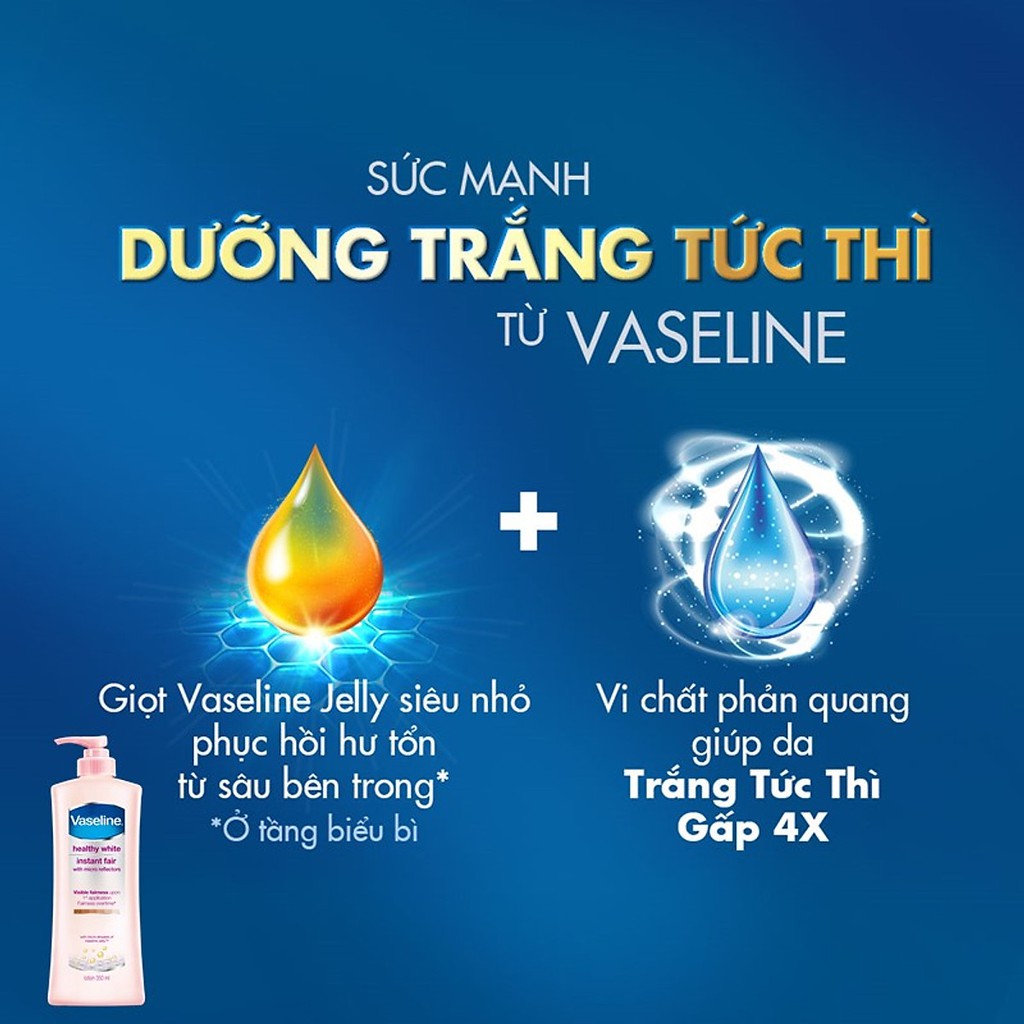 Sữa Dưỡng Thể Trắng Da Vaseline 350ml