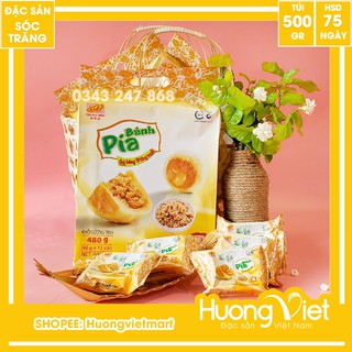 [SALE VỊ MỚI] Bánh pía kim sa chà bông trứng muối mini Tân Huê Viên 12 bánh