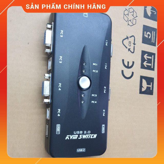 Bộ KVM 4 cổng VGA+usb dailyphukien