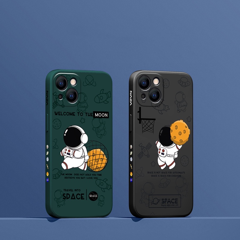 Ốp Điện Thoại Hình Vuông Mềm Họa Tiết Hoạt Hình Dễ Thương Cho iphone 13 12 11 pro max X Xs max XR 7 8 plus se2020