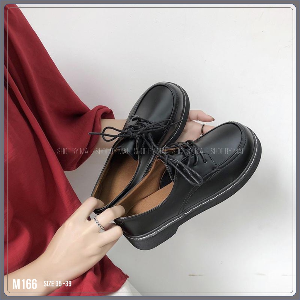 Giày nữ ulzzang dây buộc M166 SHOEBYMAI