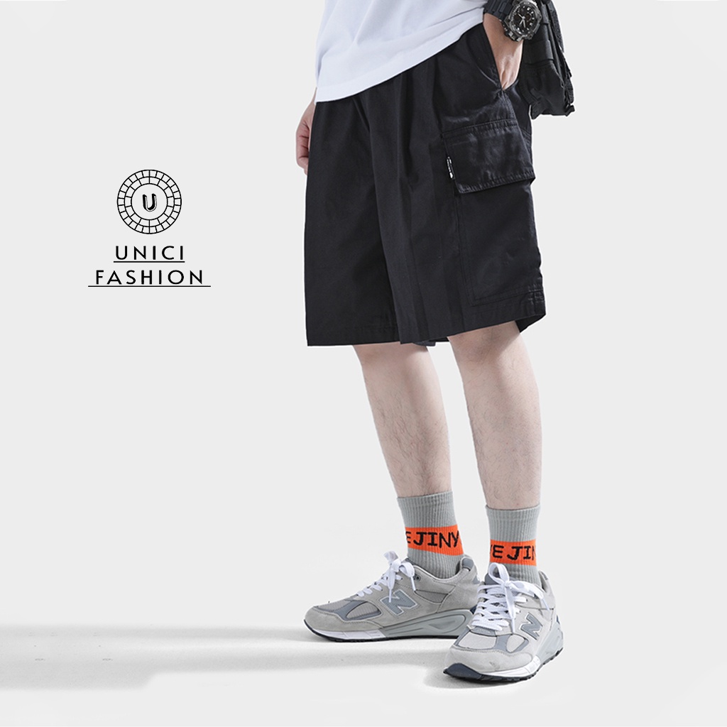 Quần short nam kaki túi hộp UNICI FASHION mềm mịn 3 màu trẻ trung phong cách Hàn Quốc QS305