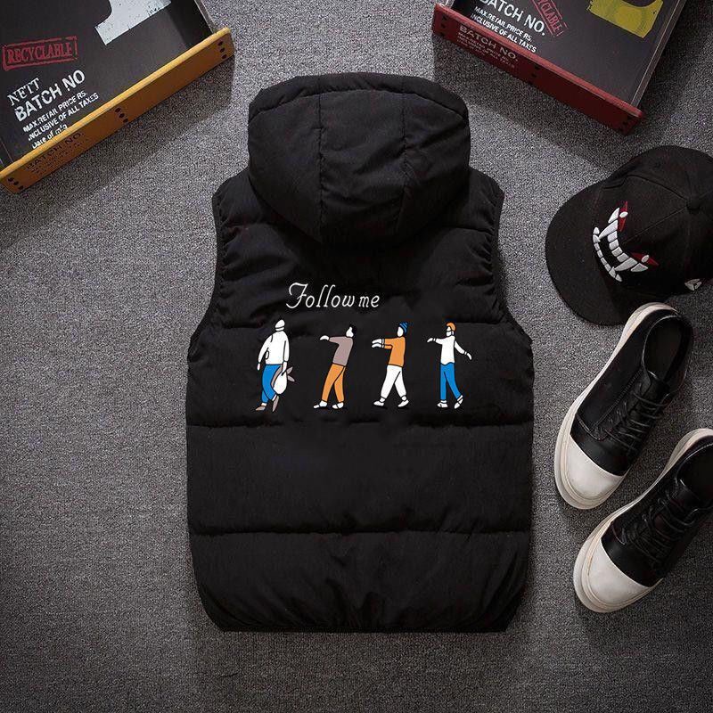 Áo phao nam ba lỗ hàn quốc có mũ hàng chuẩn loại 1