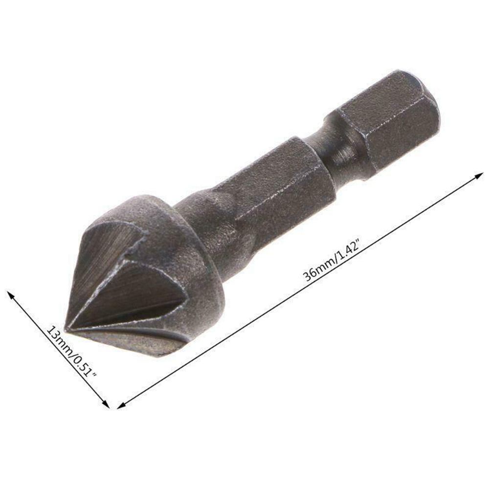 Mũi khoan lục giác 90 độ đáy phẳng hình trụ 1/4"