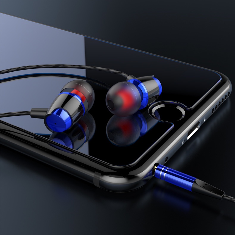 Tai nghe đa năng có dây Huawei OPPO vivo Samsung dễ thương máy tính điện thoại di động in-ear K song thể thao