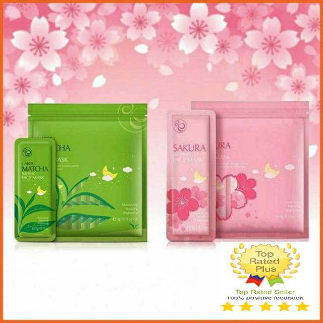 SET 07 gói Mặt nạ ngủ cấp ẩm Matcha