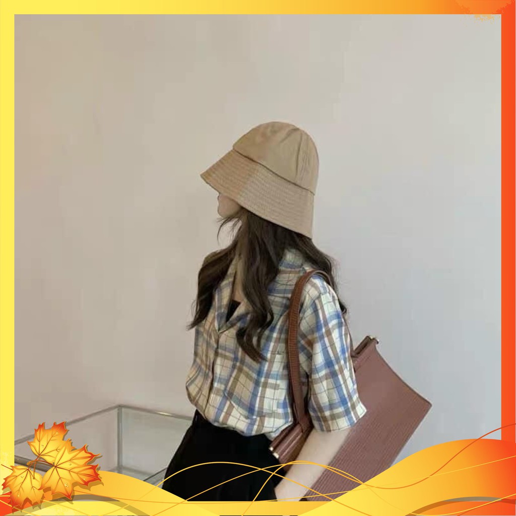 ÁO Sơ Mi 💯ÁO Kẻ Caro 💯Nữ form dáng rộng-vải kate mềm mịn-không nhăn-không xù-mẫu hottrend thời trang-cá tính Mã ASC01 | BigBuy360 - bigbuy360.vn