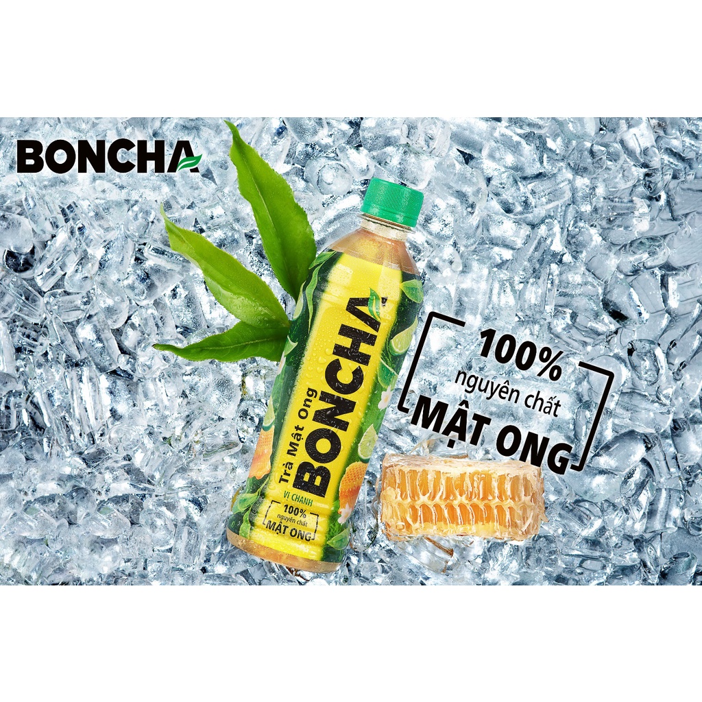 THÙNG 24 CHAI 450ML TRÀ MẬT ONG BONCHA VỊ TẮC/ VIỆT QUẤT/ CHANH MẬT ONG (24 CHAI x 450ML)