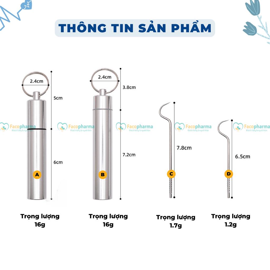 Lấy cao răng, xỉa răng chuyên nghiệp với bộ dụng cụ cao cấp bằng inox 304 chống chống rỉ sét chống hôi miệng