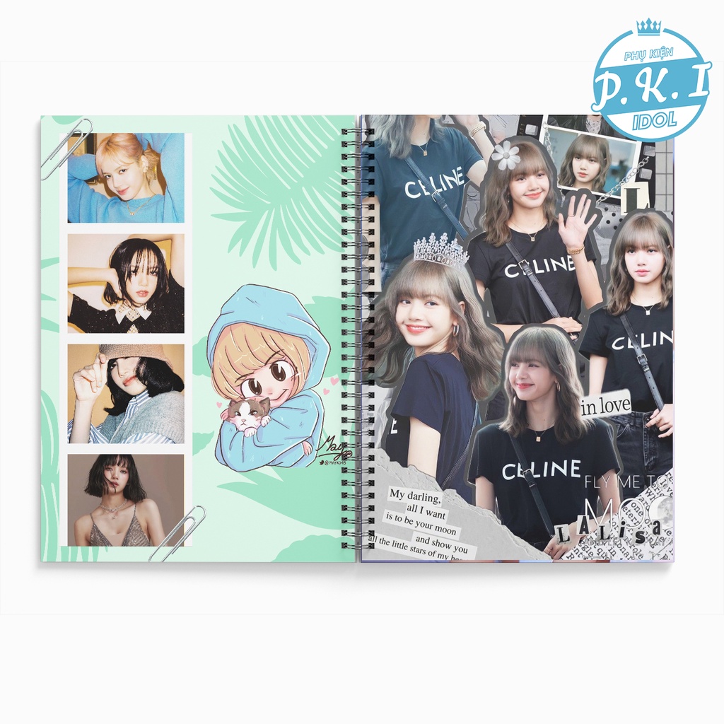 Bộ Ảnh Lisa Blackpink Hanmade Đóng Sổ Siêu Hot