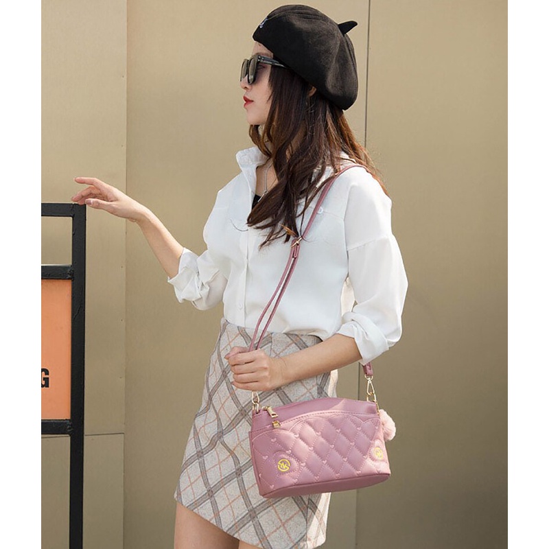 Túi đeo vai nhiều ngăn YADOU thêu họa tiết dễ thương thời trang cho nữ