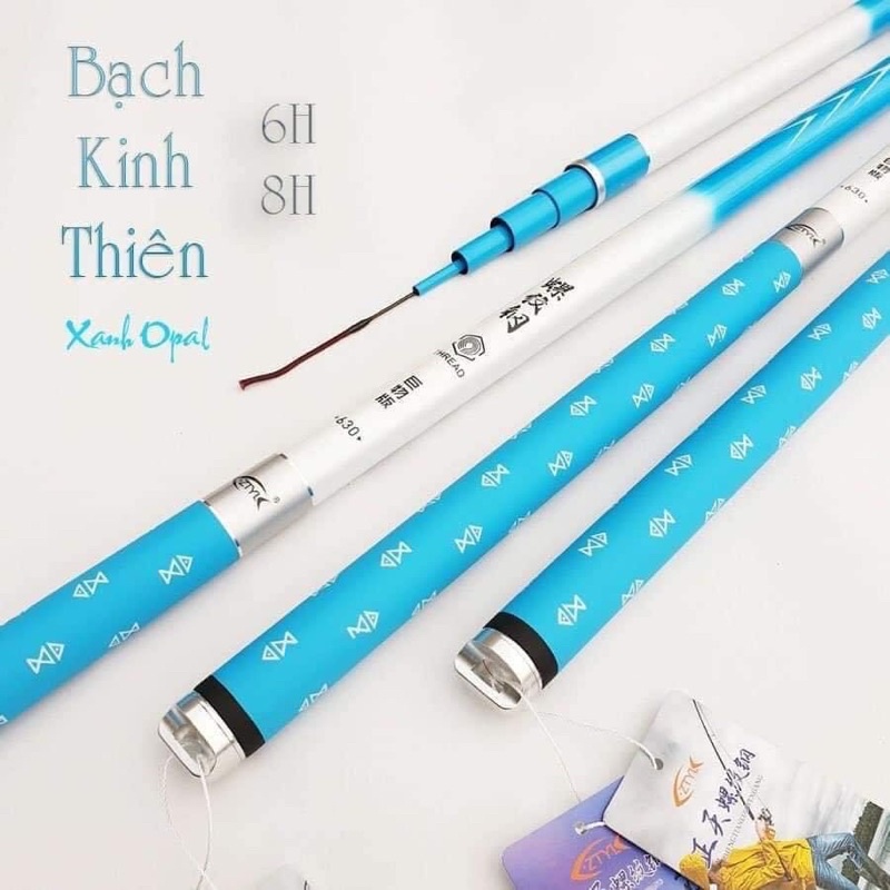 Cần câu Bạch Kinh Thiên 6H hàng nội địa trung bản màu trắng xanh