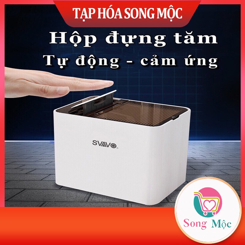 Hộp đựng tăm xỉa răng SAVAVO tiệt trùng tia UV tự động cảm ứng thông minh cao cấp sang trọng kèm pin tặng 200 tăm