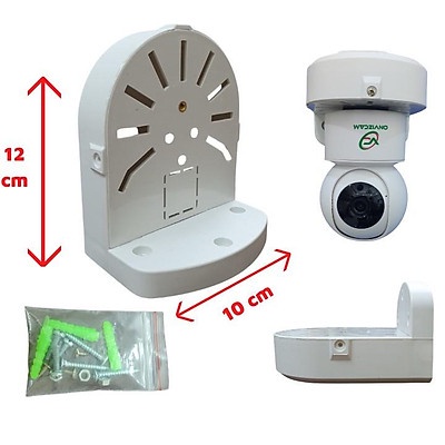 Chân đế chữ L, hộp kỹ thuật, nguồn 12V-2A cho camera chất lượng cao