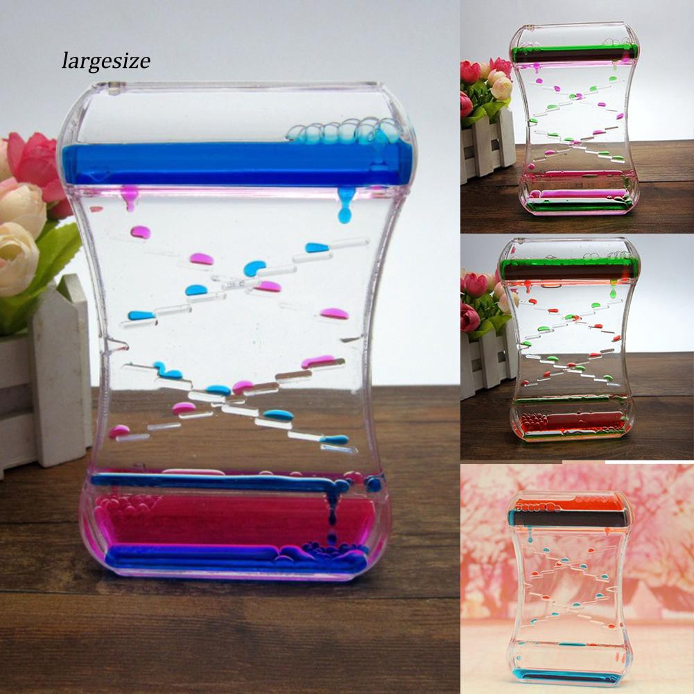 Đồng hồ cát dầu lỏng trang trí bàn làm việc