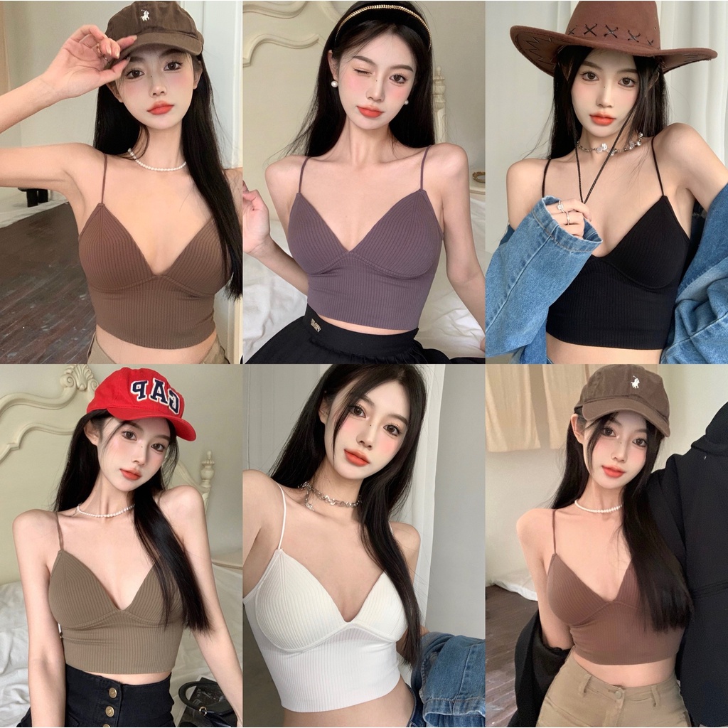 Áo Bra Nữ Cúp Ngực Khoét Sâu Đệm Đẩy Ngực Bảng Màu Siêu Tây TOPBRA Bra 1833