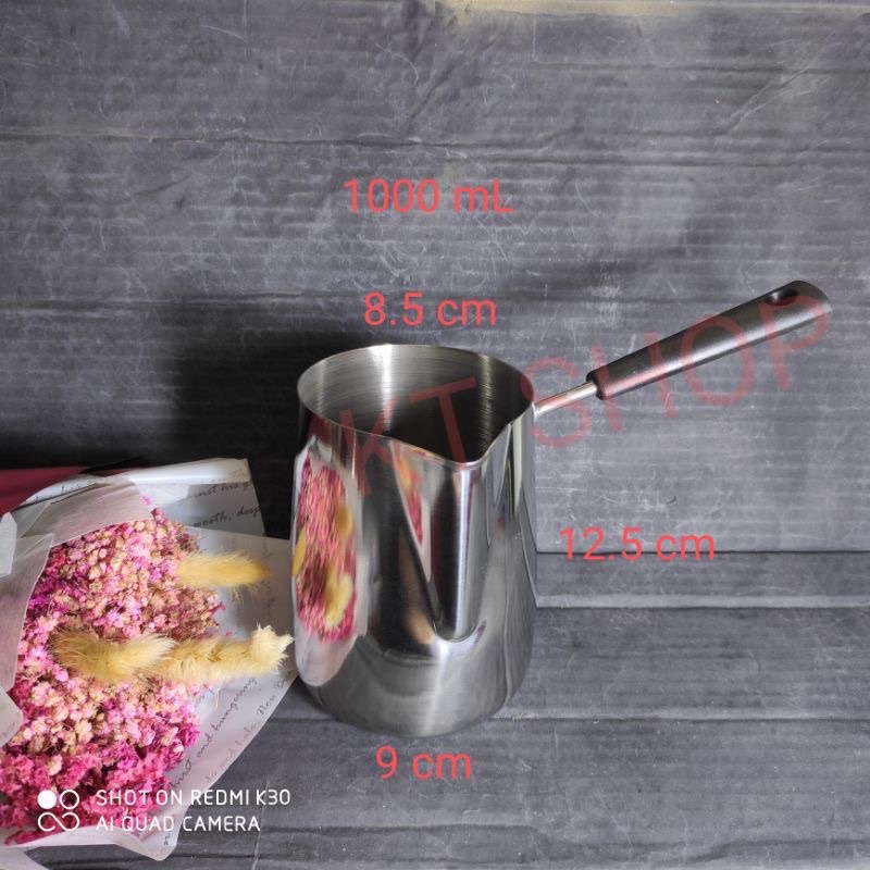Ca rót inox có tay cầm